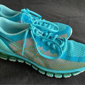 ASICS Women's Turquoise Athletic Shoes